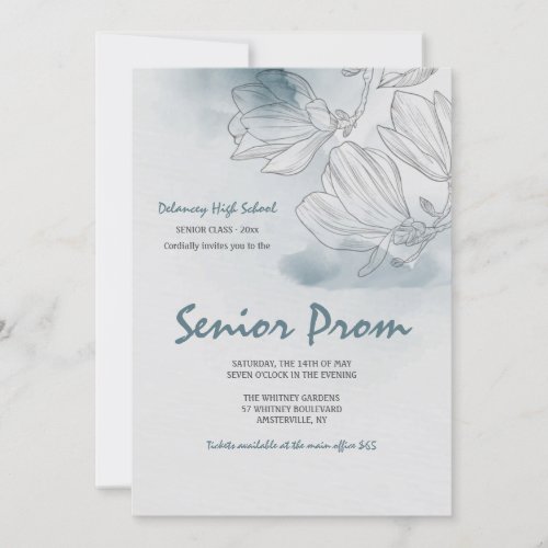 Magnolia Mist Prom Invitations