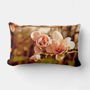 Magnolia Mood in Pink Lumbar Pillow