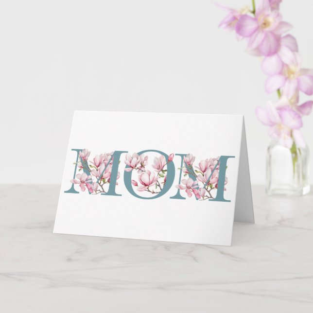 Magnolia Mother's Day Greeting Card (Orchid)