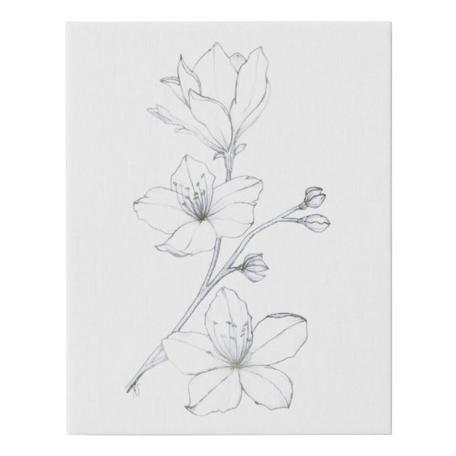 Magnolia Observation Faux Canvas Print (Front)