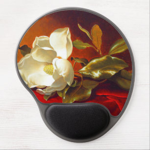 Magnolia on Red Velvet Martin Johnson Heade Gel Mouse Pad
