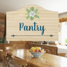 Magnolia Pantry on Faux Oak Wood 