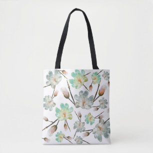 Magnolia Pattern All Over Tote Bag