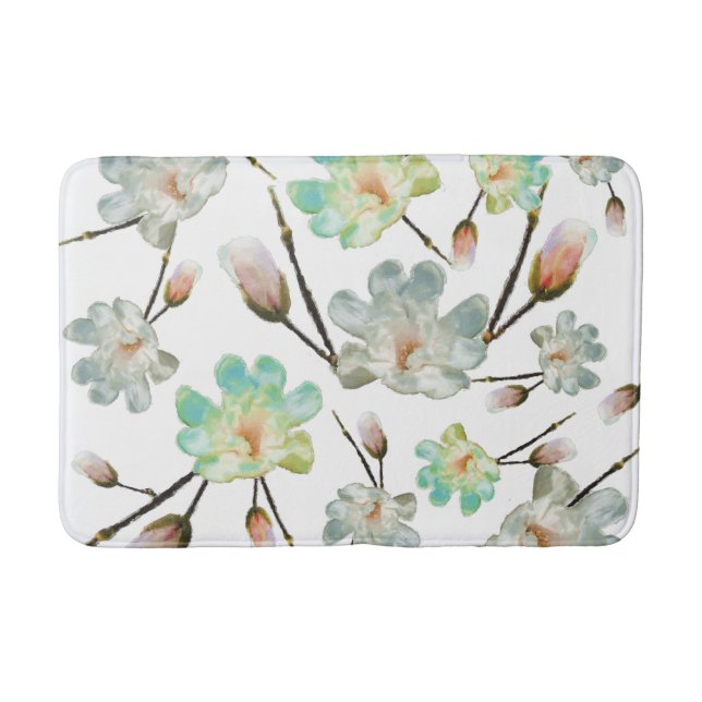 Magnolia Pattern Bath Mats (Front)