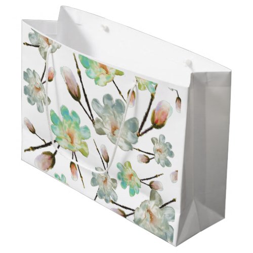 Magnolia Pattern Large Gift Bag