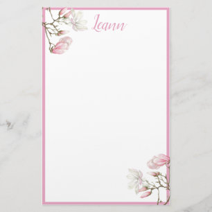 Magnolia Personalized Stationery