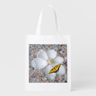 Magnolia Print, Value Poster Paper (Semi-Gloss) Grocery Bag
