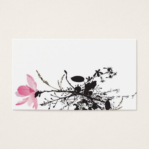 Customizable Magnolia Profile Card Business Card