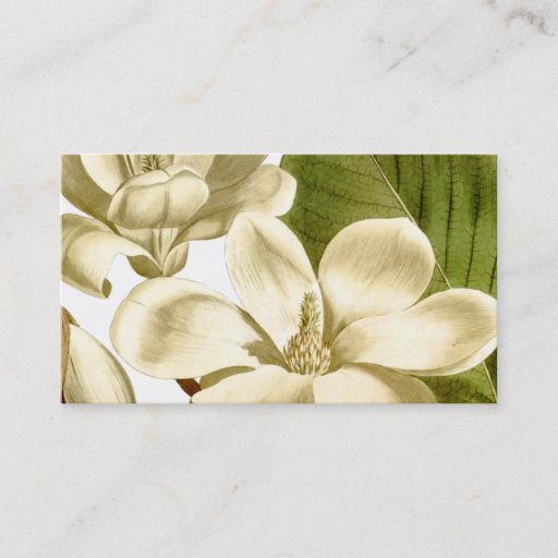 Customizable Magnolia Profile Card Business Card Template