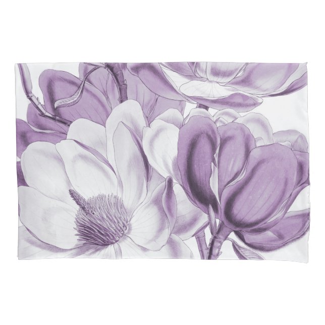 Magnolia Purple Dream Pillowcase (Front)
