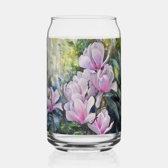 Magnolia Serenity – Floral Art by Lukian Can Glass (Front)