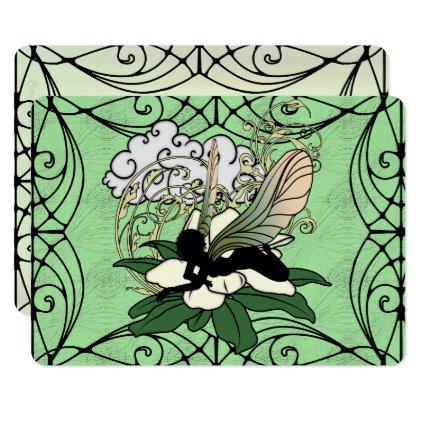 Magnolia Shadow Fairy Card