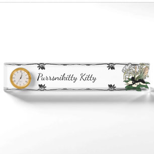 Magnolia Shadow Fairy Desk Name Plate
