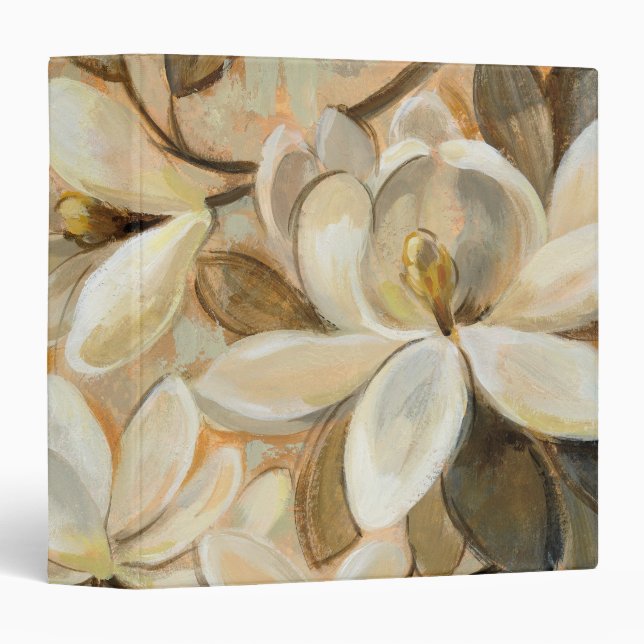 Magnolia Simplicity Cream 3 Ring Binder (Front/Spine)