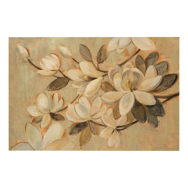 Magnolia Simplicity Cream Wood Wall Art (Front)