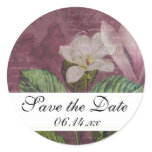 Magnolia Song Save the Date Round Stickers