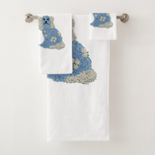 Magnolia Staffordshire Dogs Ginger Jars Bath Towel Set