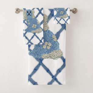 Magnolia Staffordshire Dogs Ginger  Jars Bath Towel Set