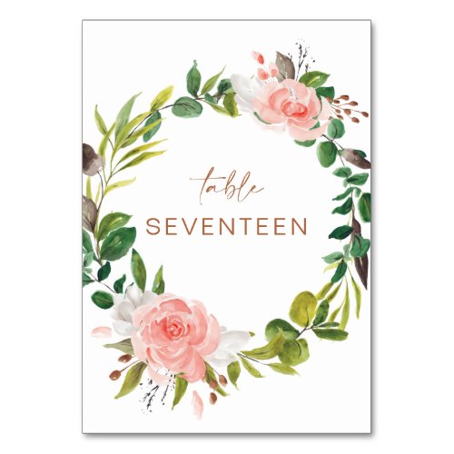 Magnolia Table Number Seating Card Sign L201
