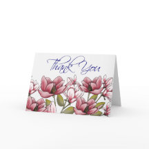 Magnolia Thank You Card