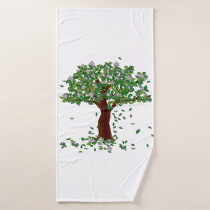 Magnolia Tree Bath Towel