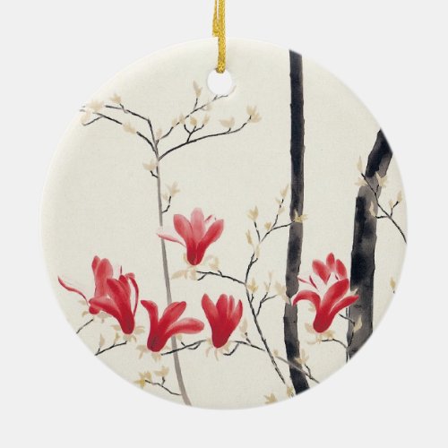Magnolia Tree by Kobayashi Kokei Vintage Nature Ceramic Ornament