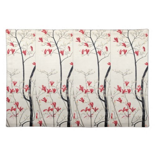 Magnolia Tree by Kobayashi Kokei Vintage Nature Cloth Placemat