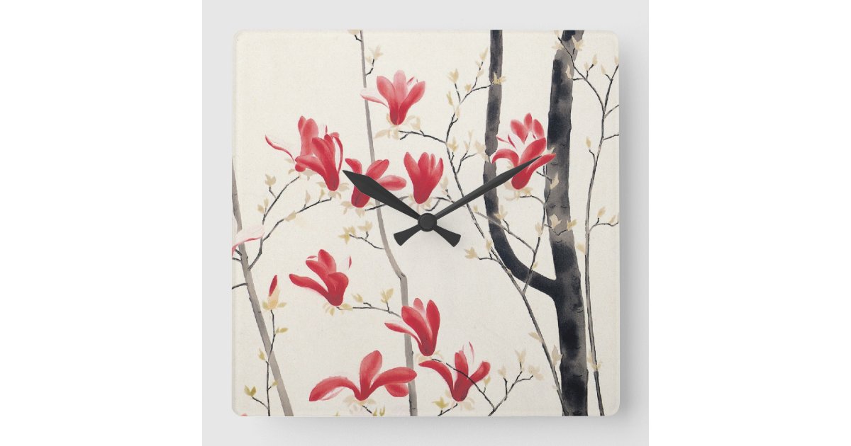 magnolia tree wall painting