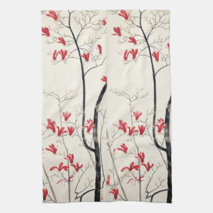 Magnolia Tree by Kobayashi Kokei, Vintage Nature Towel