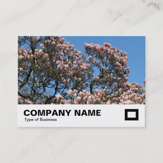 Magnolia Tree in Blossom Business Card (Front)