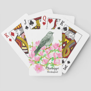 Magnolia Tree Mississippi Flowers Souvenir Poker Cards