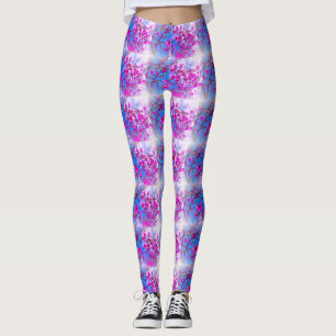 Magnolia Tree Pattern Leggings