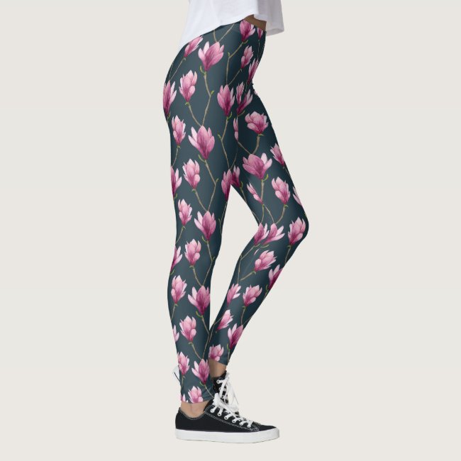 Magnolia Watercolor Floral Pattern