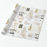 Magnolia Wedding Bridal Shower Gift Wrapping Paper at Zazzle