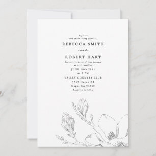 Magnolia Wedding Invitation 02
