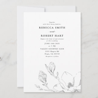 Magnolia Wedding Invitation 02
