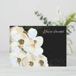 Magnolia  Wedding Invitations on Ice