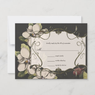 Magnolia  Wedding Invitations on Ice RSVP