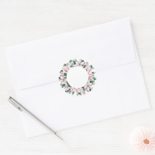 Magnolia wedding sticker wrapping transparent