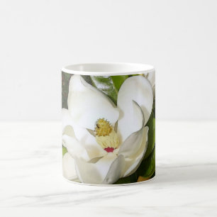Magnolia White Coffee Mug