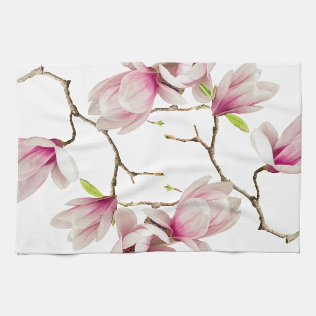 Magnolia White Kitchen Towel (Horizontal)