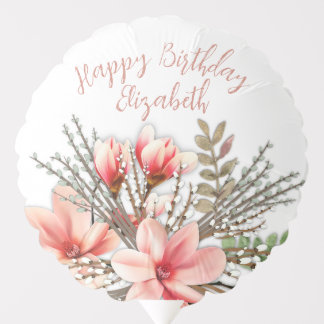 Magnolia Willow Birthday Party Personalized Balloon