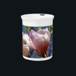 Magnolias Beverage Pitcher<br><div class="desc">Beautiful magnolias in full bloom.</div>