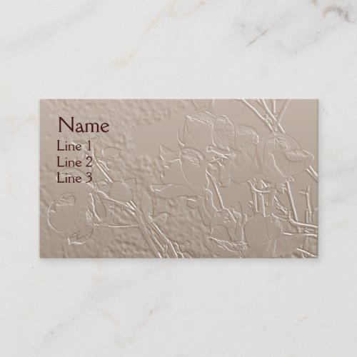 Magnolias Elegant Floral Art Business Card