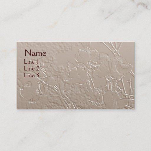 Customizable Magnolias Elegant Floral Art Business Card