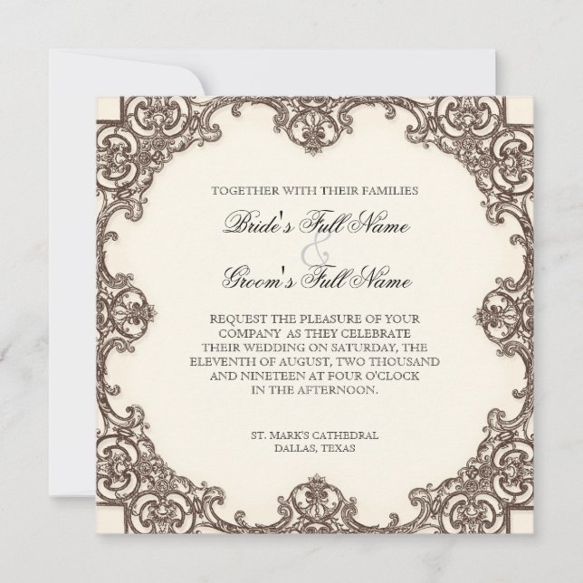 Magnolias n Bird of Paradise - Wedding Invitation (Front)