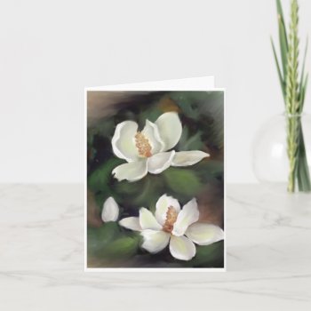 Magnolias Of The South Card by JGrubaugh at Zazzle