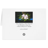 Magnolias on Blue Velvet (Back Horizontal)