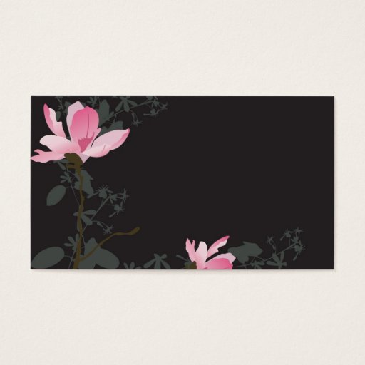 Customizable Magnolias Profile Card Business Card Templates