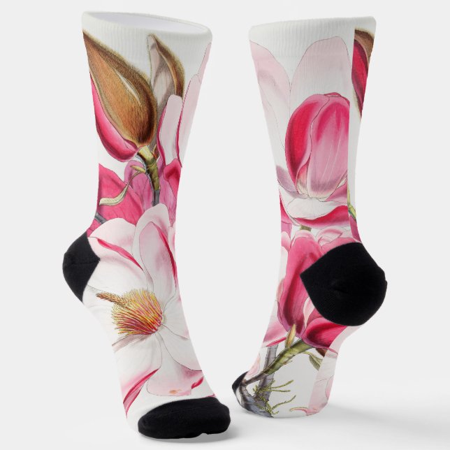 Magnolias Socks (Angled)